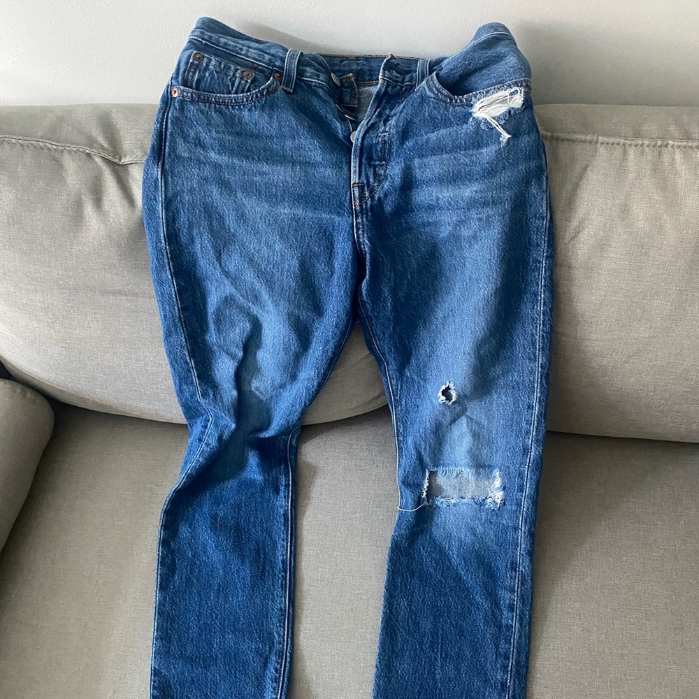 Gently worn, womens Levi jeans